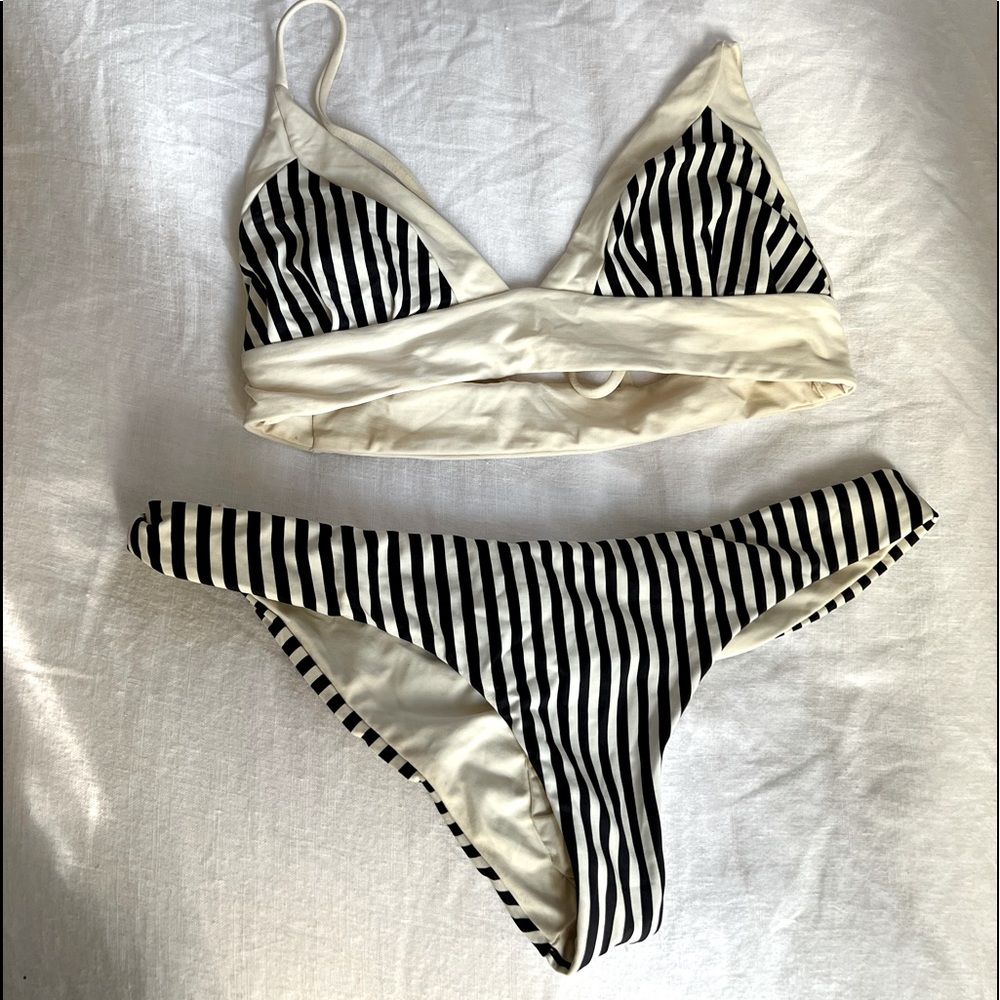 Striped bikini